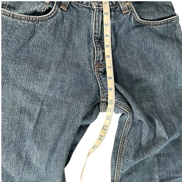 CARHARTT Men's Relaxed Fit Flannel Lined Jeans Medium Wash 100% Cotton No Size - Picture 9 of 16